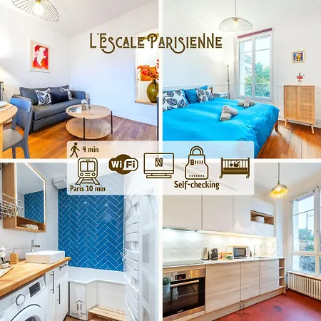 L'escale Parisienne T2 Proche Metro Et Paris Apartment *